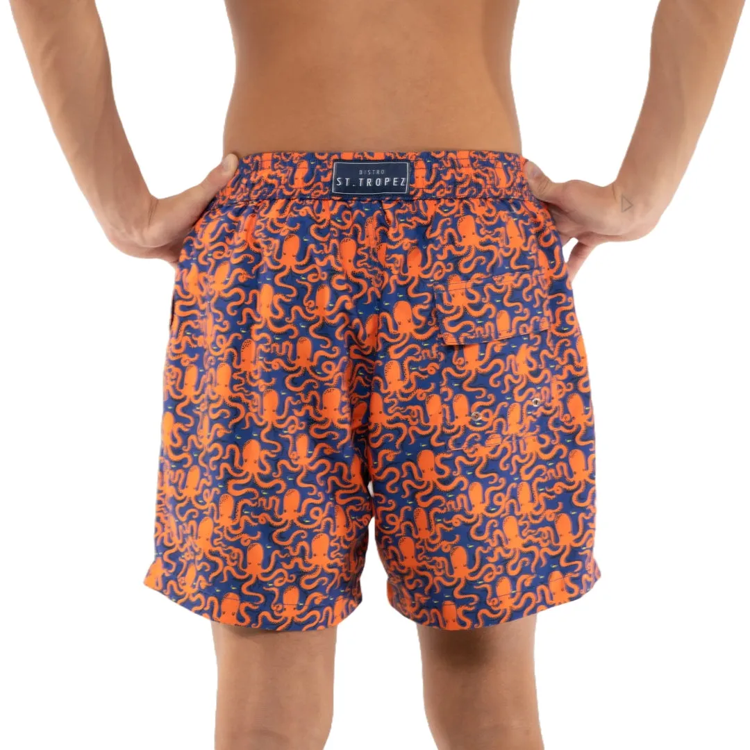Octopus Pattern Board Shorts