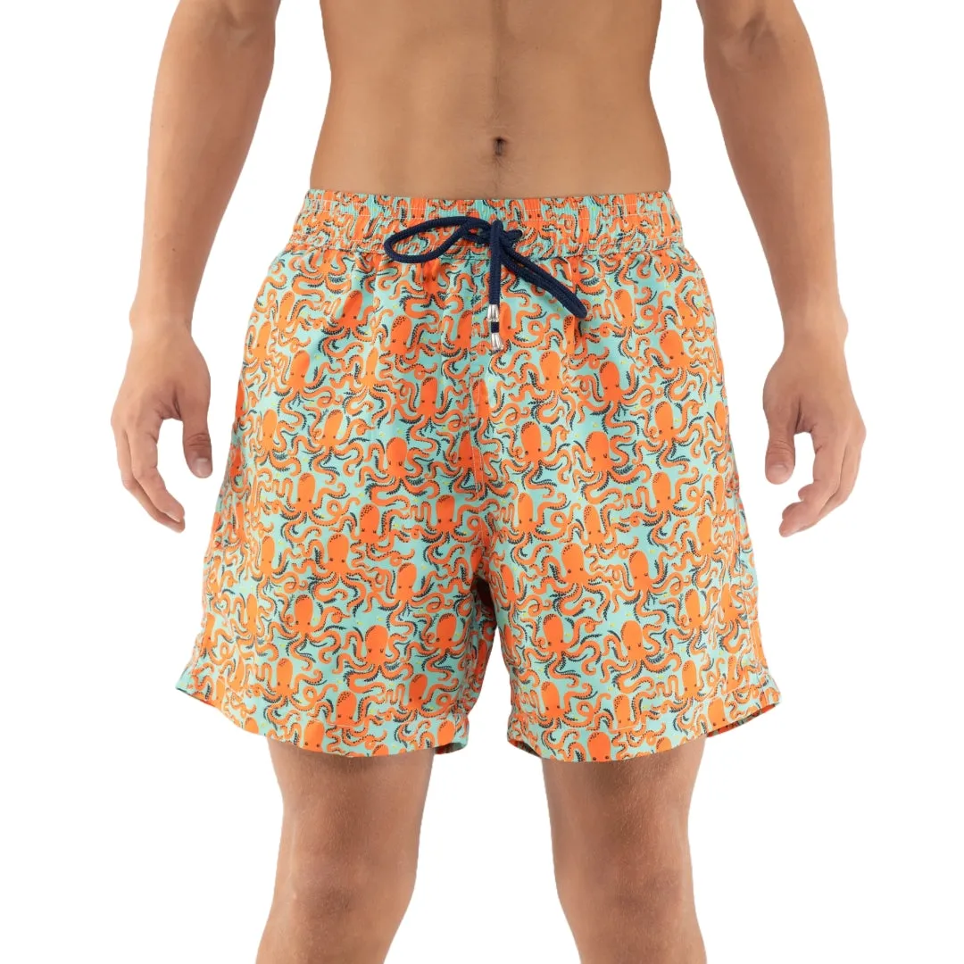Octopus Pattern Board Shorts