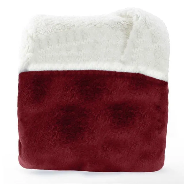 \One Size Extra Large Hood Soft Plush Blanket Outdoor/INDOOR Wool Hoodie