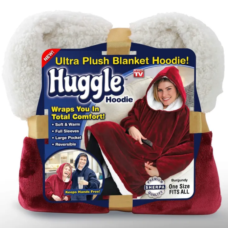 \One Size Extra Large Hood Soft Plush Blanket Outdoor/INDOOR Wool Hoodie