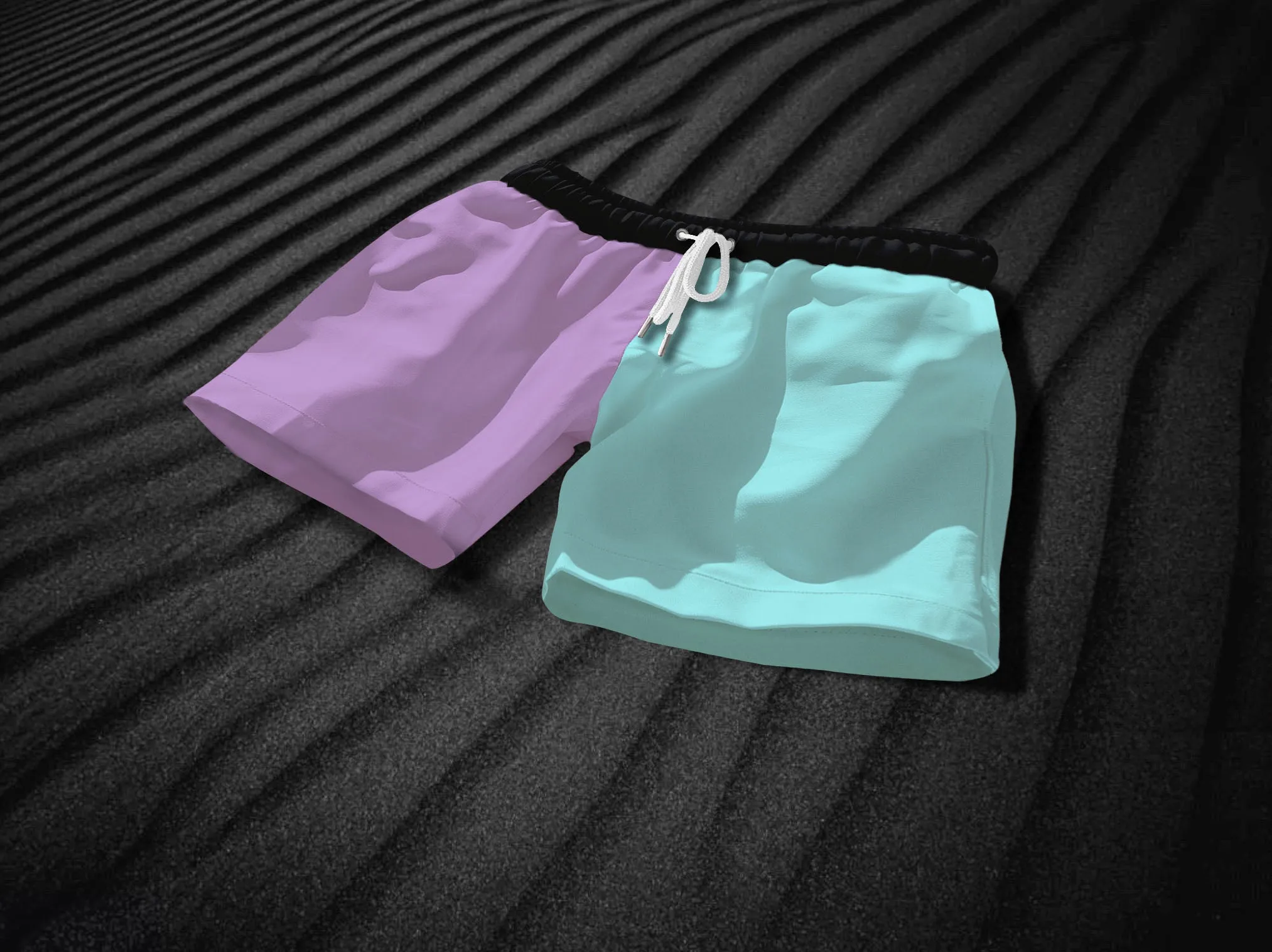 Outer Banks Lavender & Mint Swim Shorts