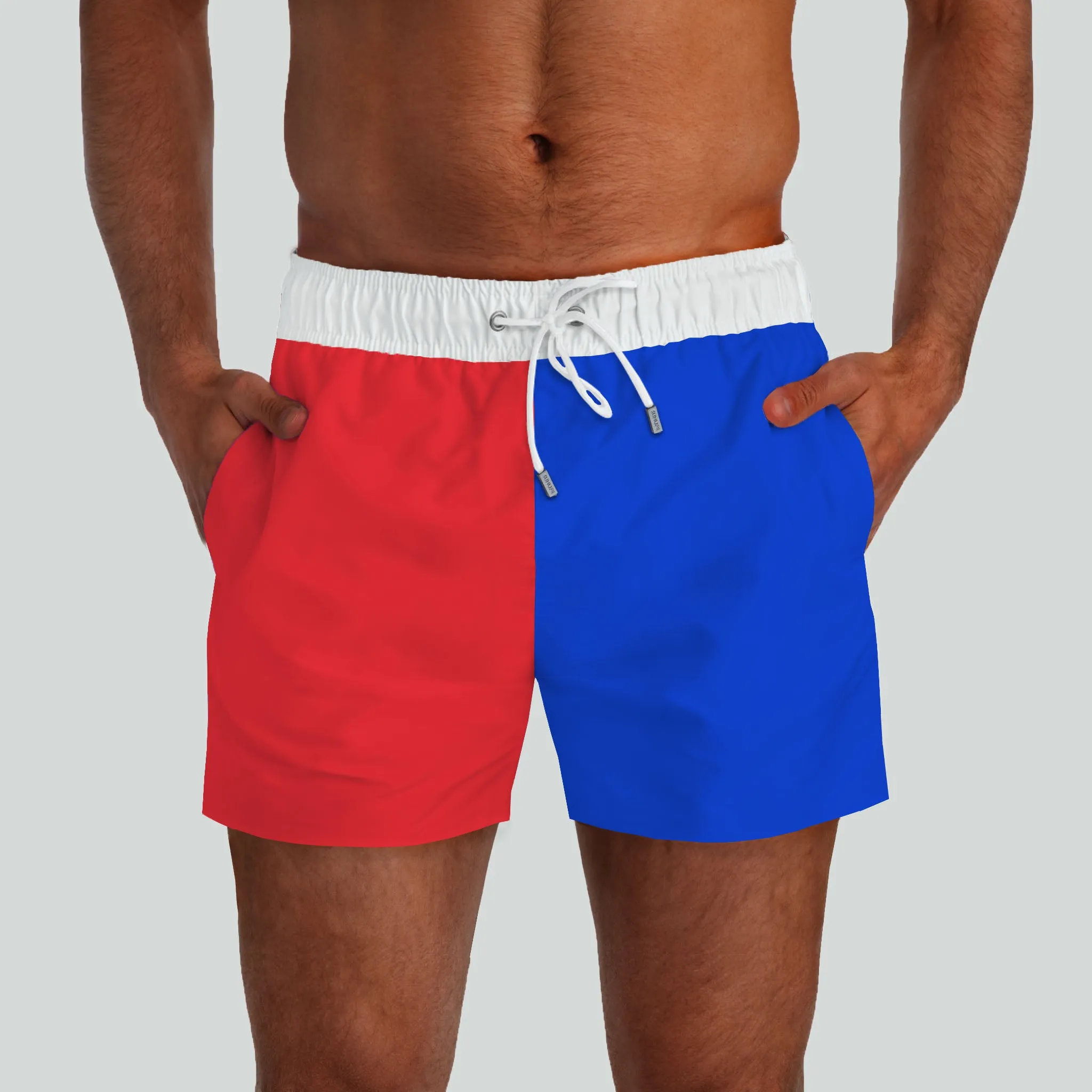 Outer Banks Red & Blue Swim Shorts