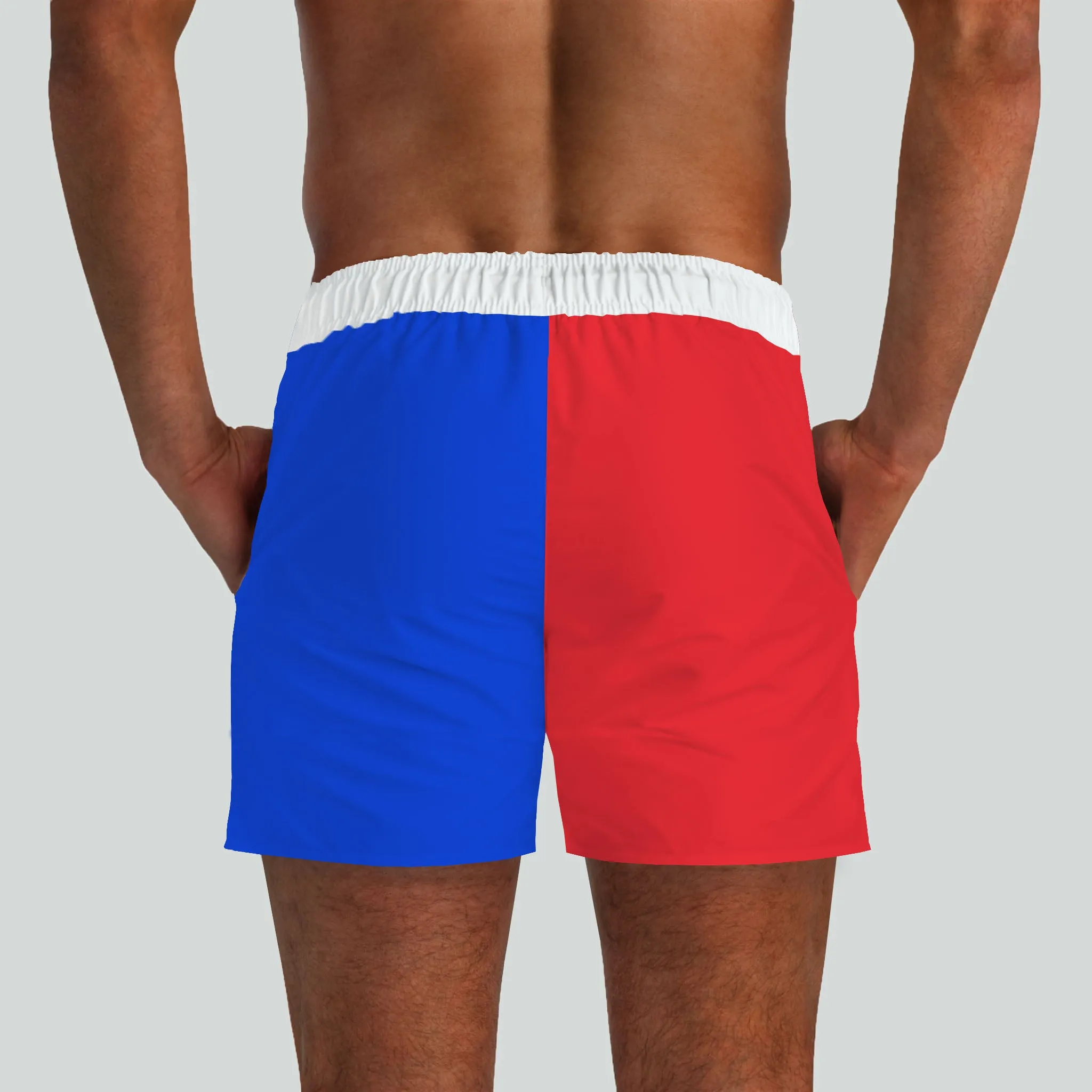 Outer Banks Red & Blue Swim Shorts