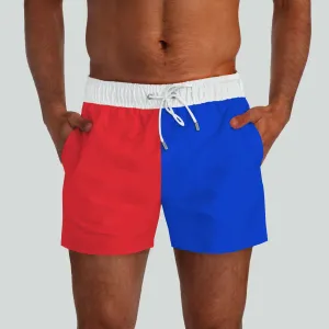 Outer Banks Red & Blue Swim Shorts