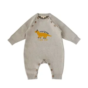Oversized Cable Knit Sweater Romper for Boys & Girls