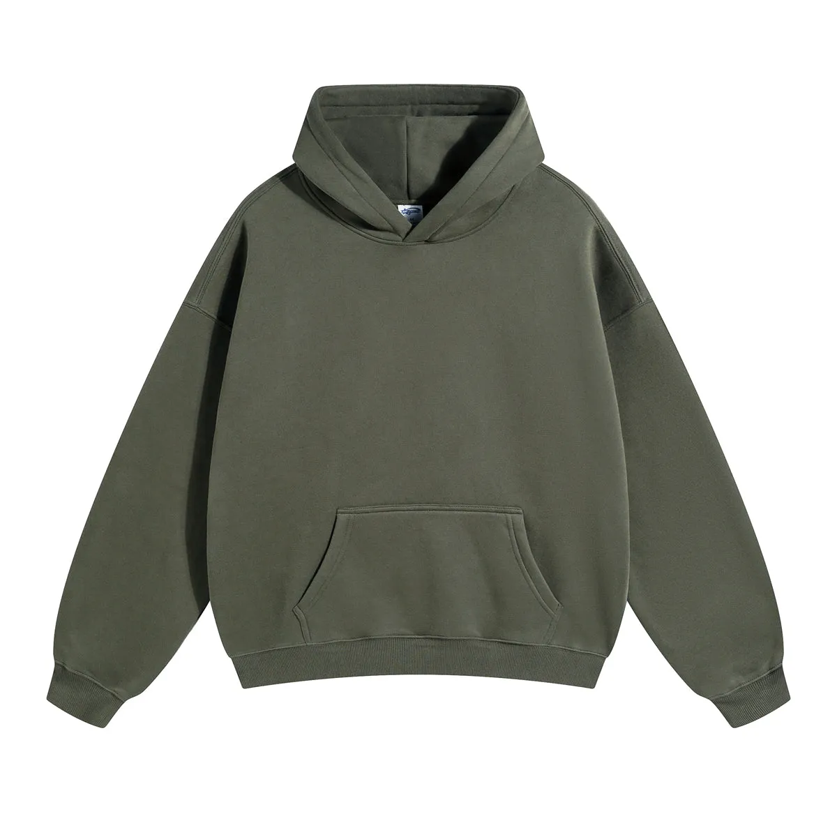 Oversized Plush Lining Plain Hoodie