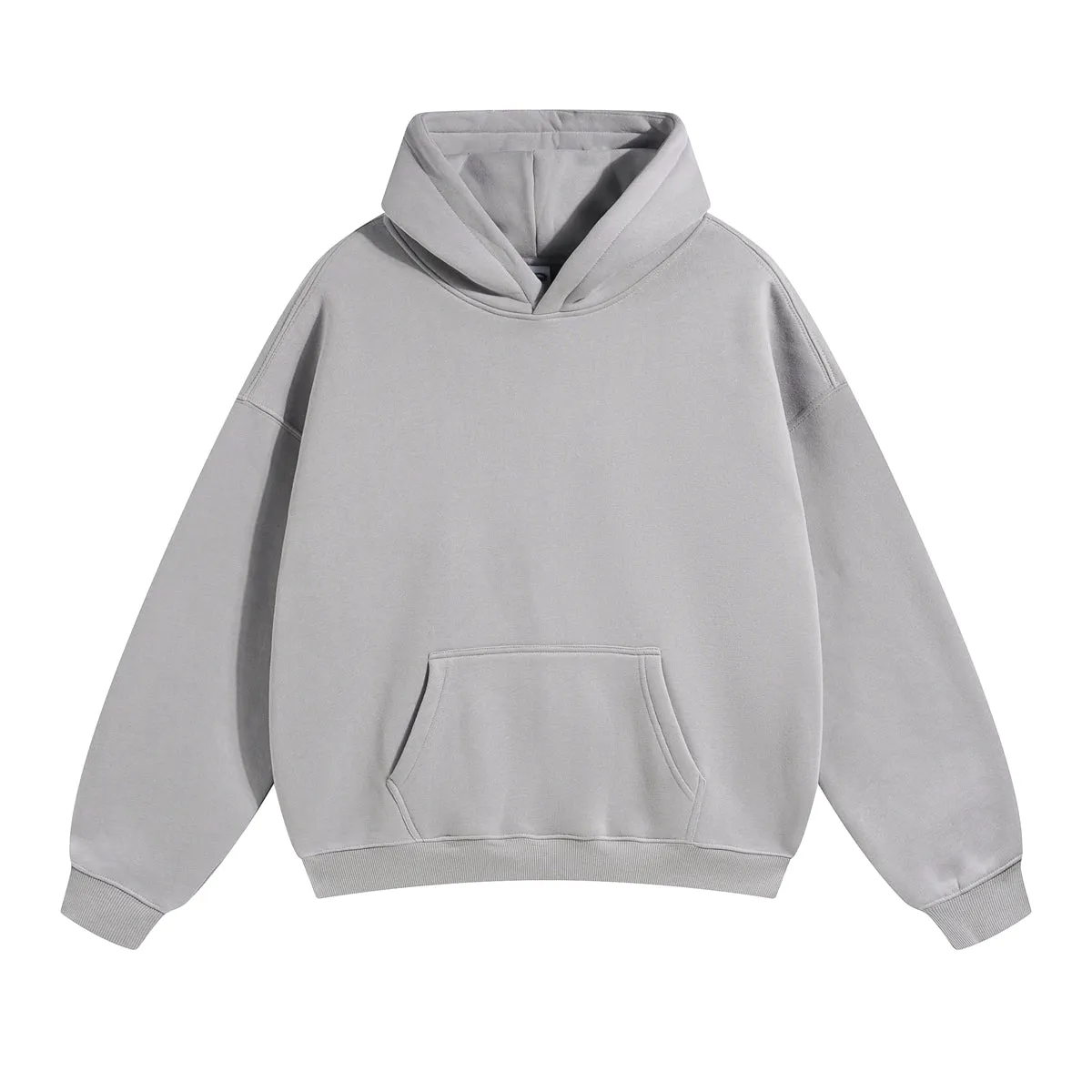 Oversized Plush Lining Plain Hoodie