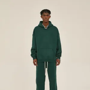 Oversized Plush Lining Plain Hoodie