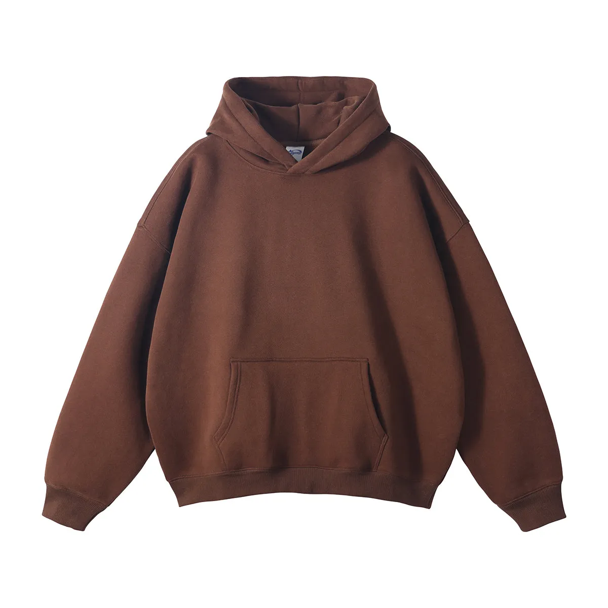 Oversized Plush Lining Plain Hoodie