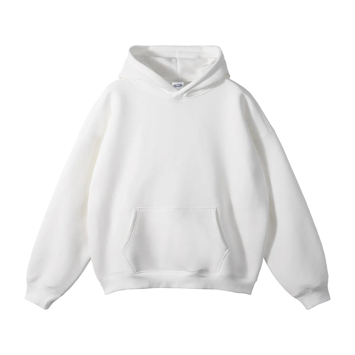 Oversized Plush Lining Plain Hoodie