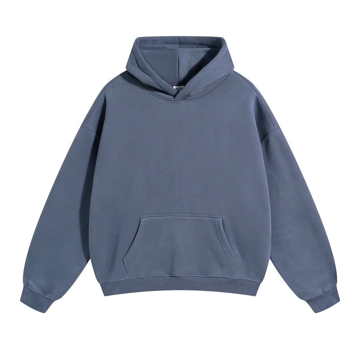 Oversized Plush Lining Plain Hoodie