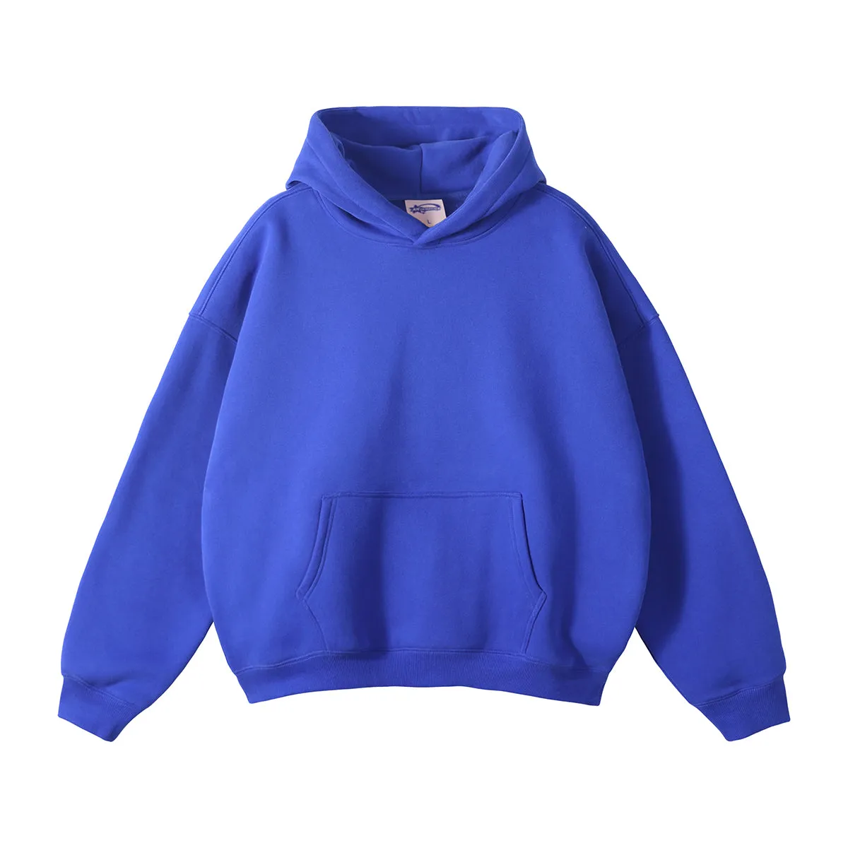 Oversized Plush Lining Plain Hoodie