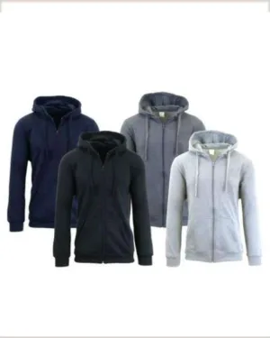 Pack Of 4 Plain Zipper Hoodie Print Hoodie