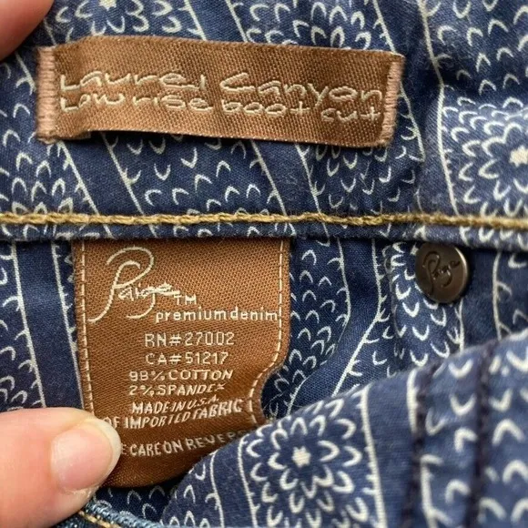 Paige Jeans Women Sz 28 Petite 15x31 Laurel Canyon Low Rise Bootcut