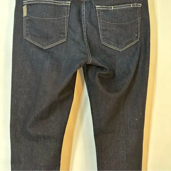 Paige Size 30 Hidden Hills Like New Bootcut, Dark Wash Mid-Rise, Stretch Jeans