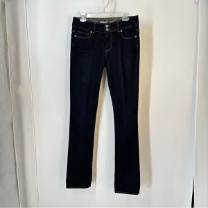 Paige Size 30 Hidden Hills Like New Bootcut, Dark Wash Mid-Rise, Stretch Jeans