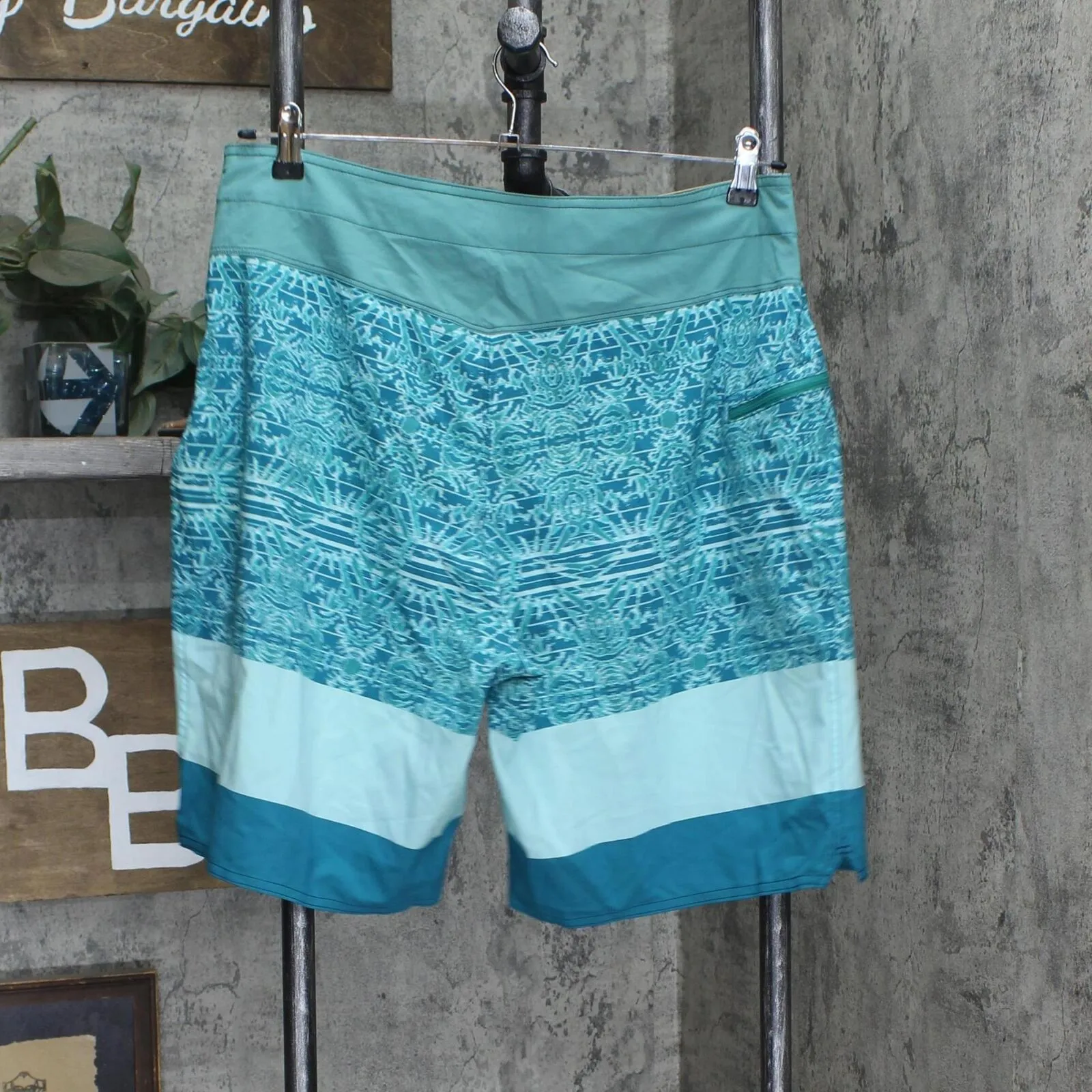 Patagonia Mens Patterned Unlined Swim Board Shorts 166c1fbcabdb2e Blue Multi 38