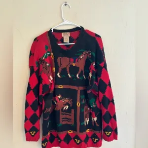 PBJ Sport vintage oversized pullover knitted horseman’s sweater size M