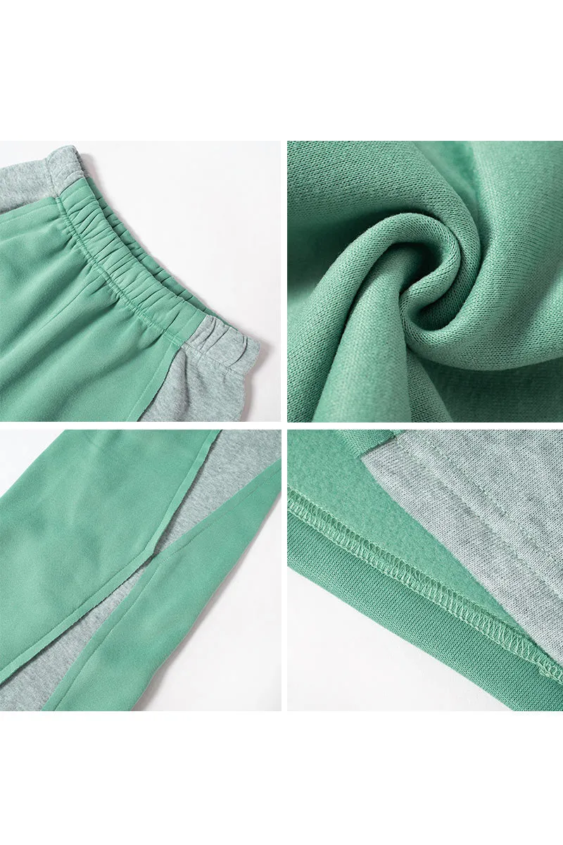 PH0390 Fleece Two Tone Sweatpants