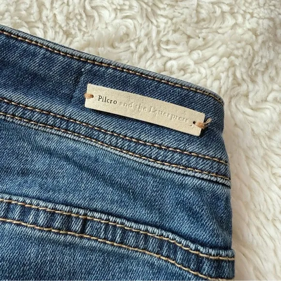 Pilcro and the Letterpress Anthropologie Utility High-Rise Cropped Bootcut Jeans