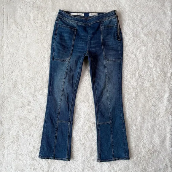 Pilcro and the Letterpress Anthropologie Utility High-Rise Cropped Bootcut Jeans