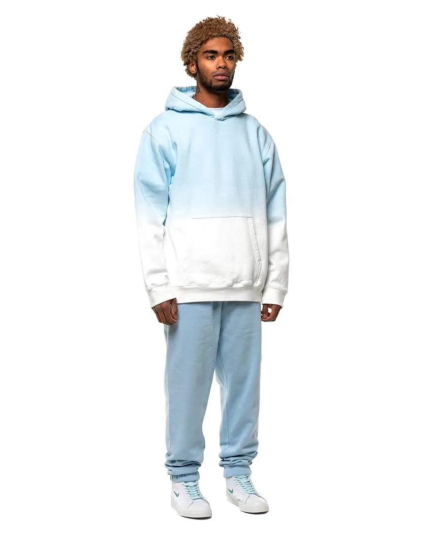 Plain Hoodie Dip Dye Baby Blue