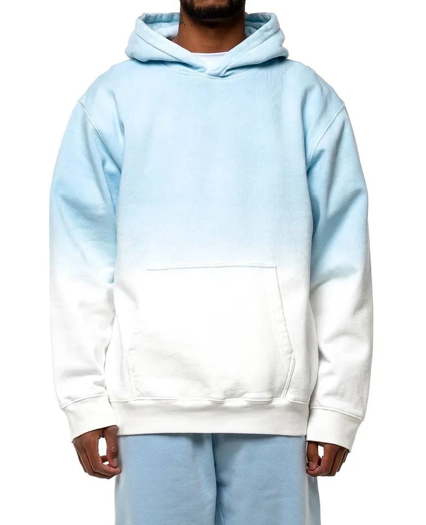 Plain Hoodie Dip Dye Baby Blue
