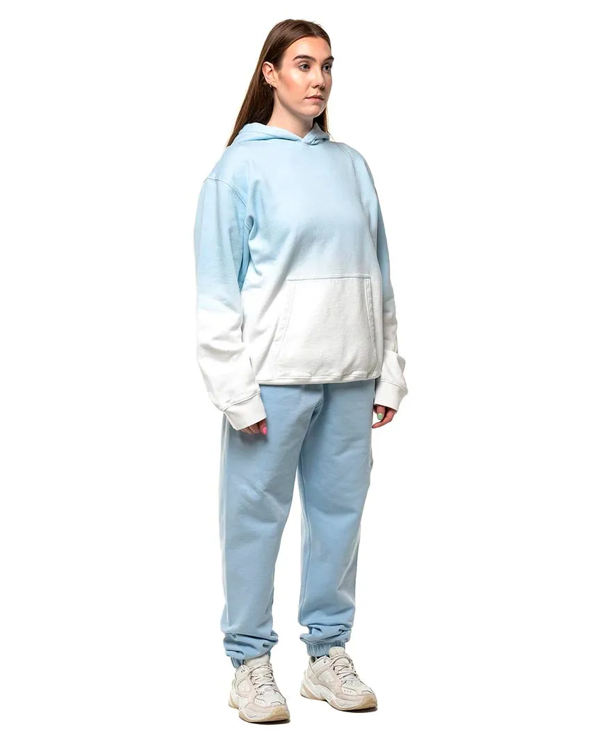 Plain Hoodie Dip Dye Baby Blue