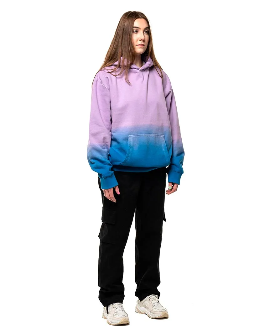 Plain Hoodie Dip Dye Purple