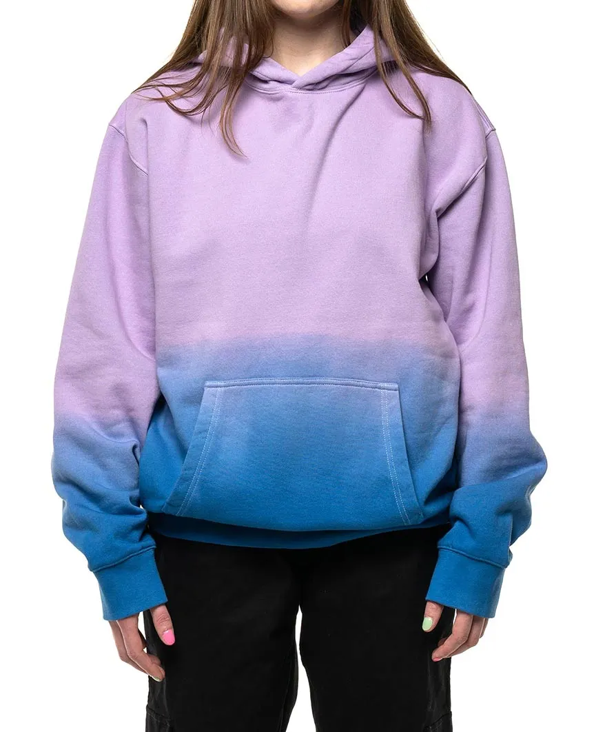 Plain Hoodie Dip Dye Purple