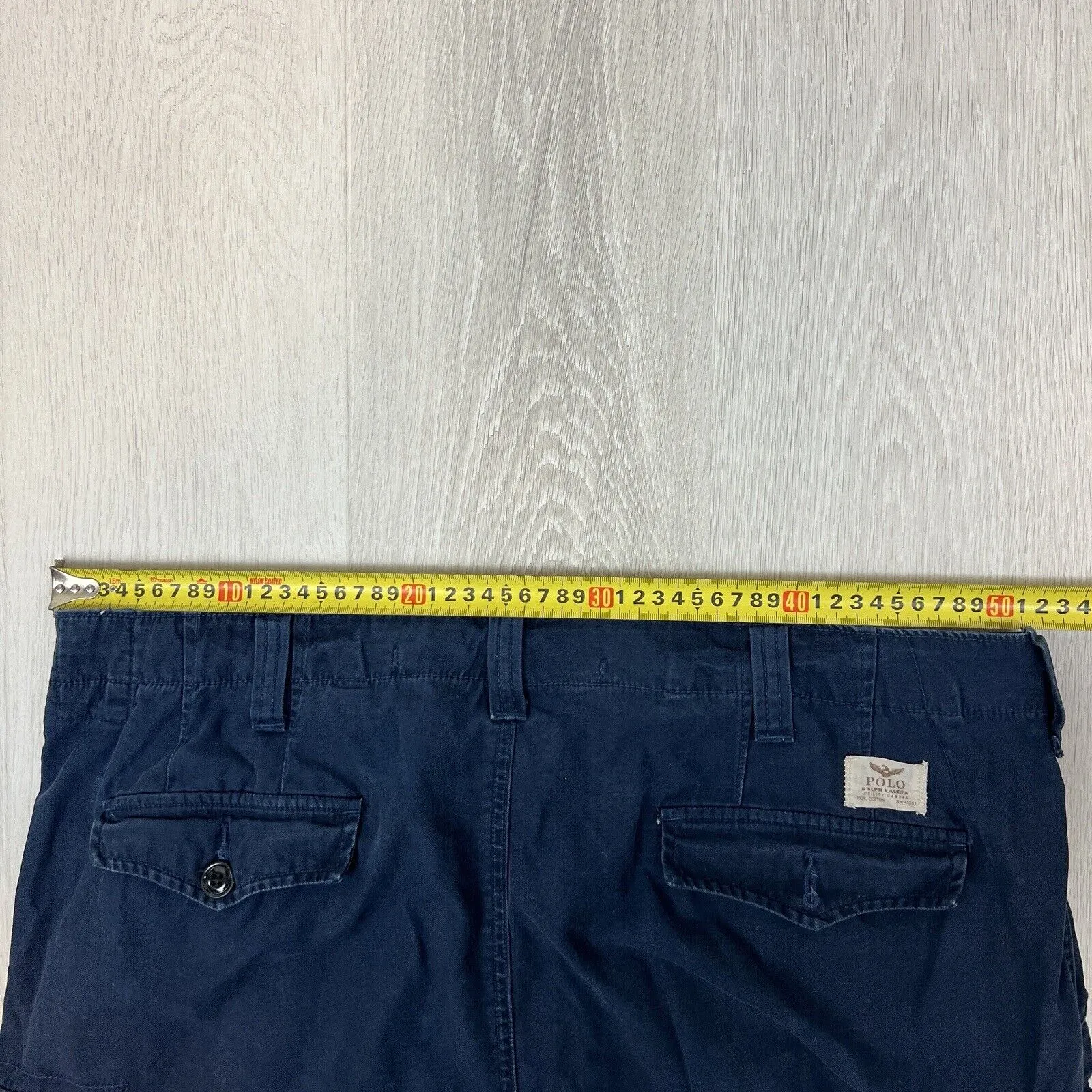 Polo Ralph Lauren Mens Classic Fit Navy Blue Cargo Shorts Size 40 Approx