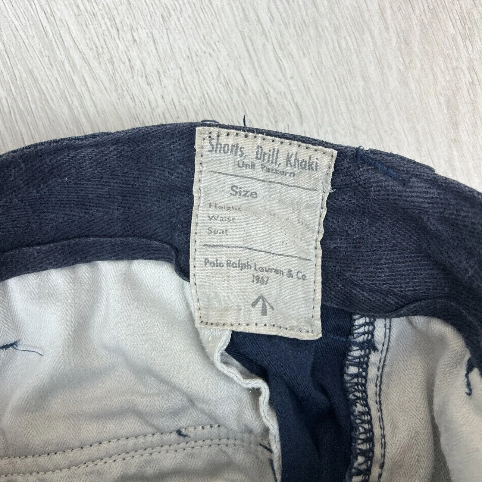 Polo Ralph Lauren Mens Classic Fit Navy Blue Cargo Shorts Size 40 Approx