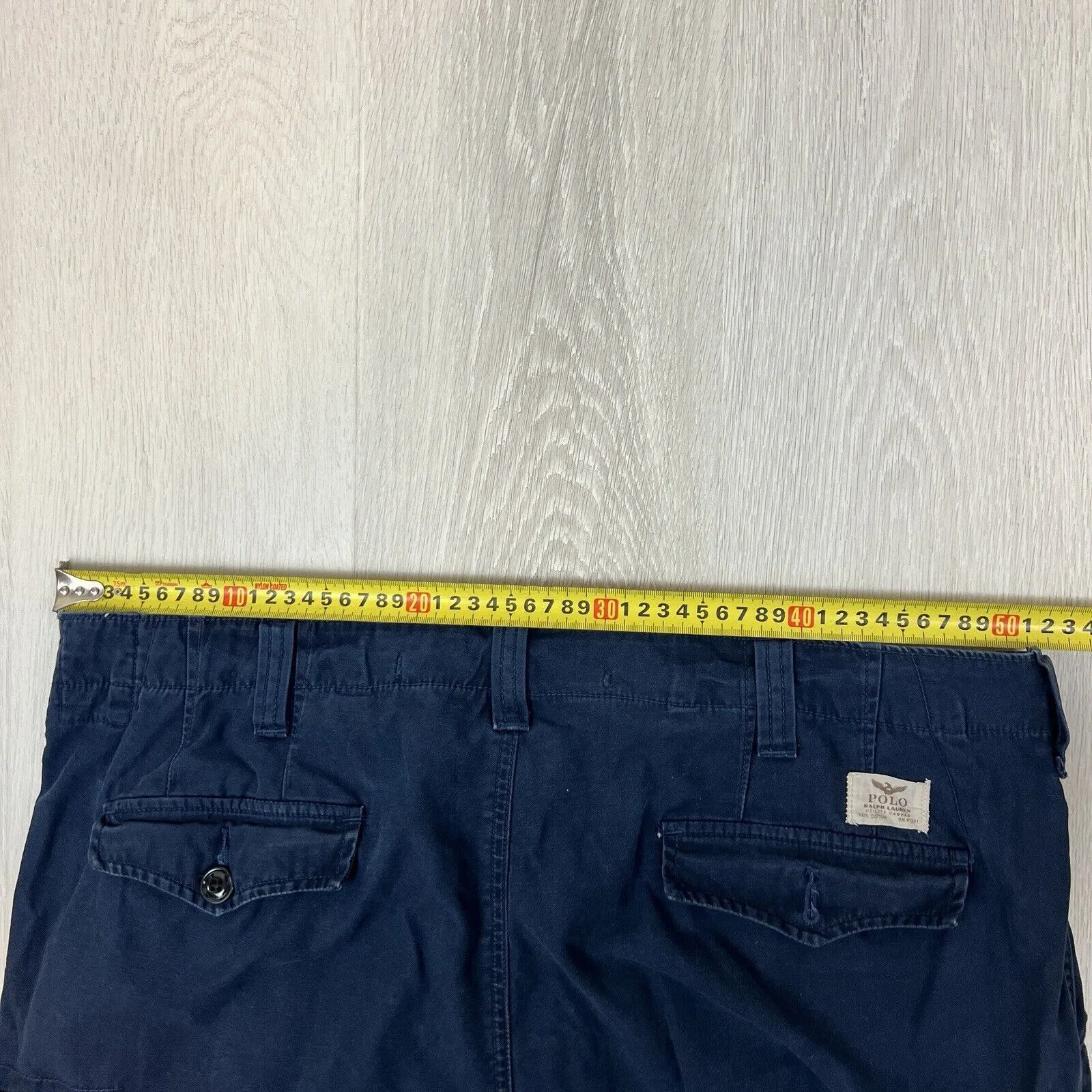 Polo Ralph Lauren Mens Classic Fit Navy Blue Cargo Shorts Size 40 Approx