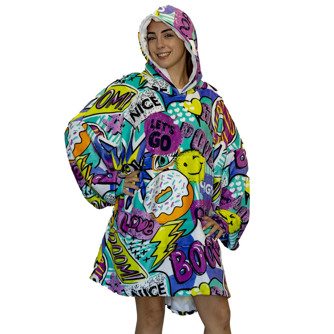 Pop Art Hoogy - Oversized Blanket Hoodie