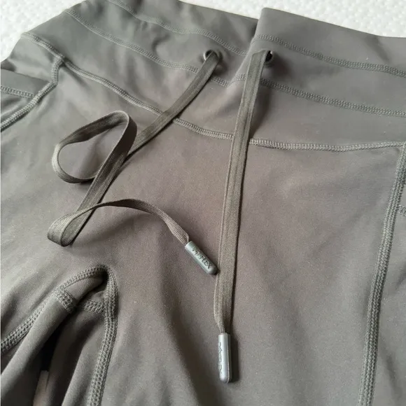 POPFLEX Olive Green High-Waisted Cargo Biker Shorts