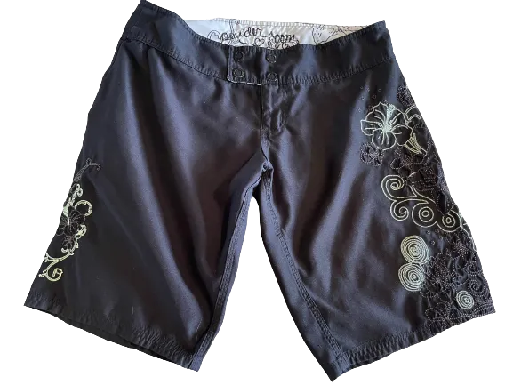 Powder Room Black Board Shorts