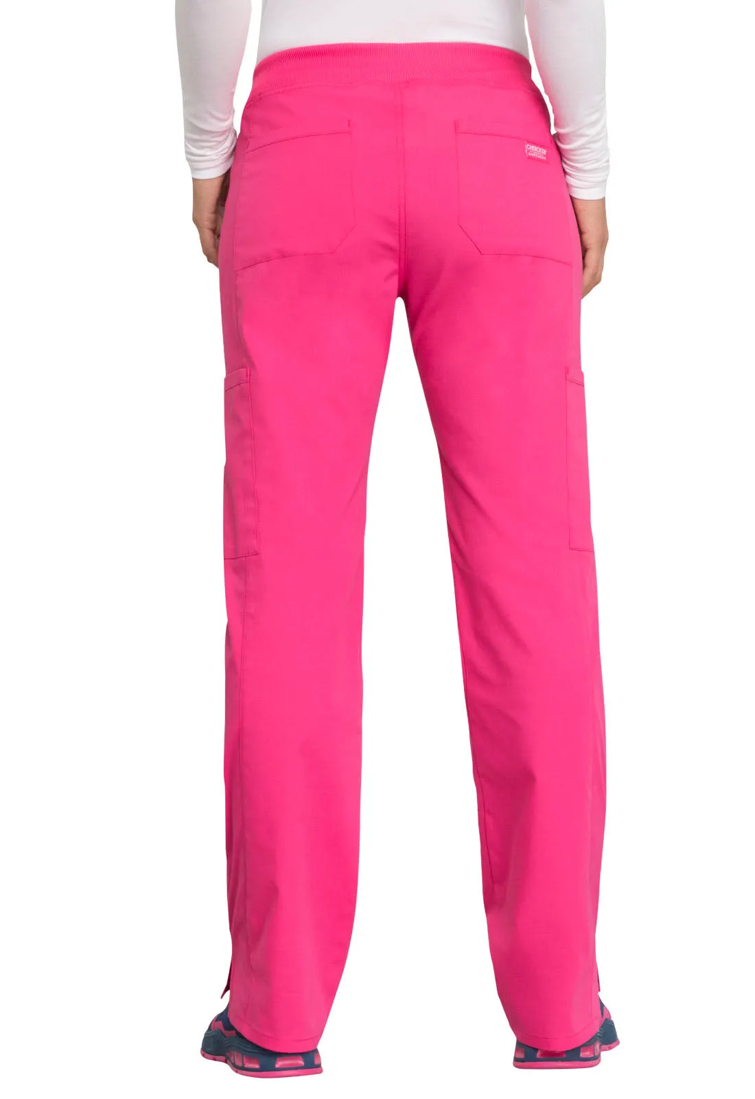 Professionals WW170 Mid Rise Straight Leg Pull-on Cargo Pants Electric Pink