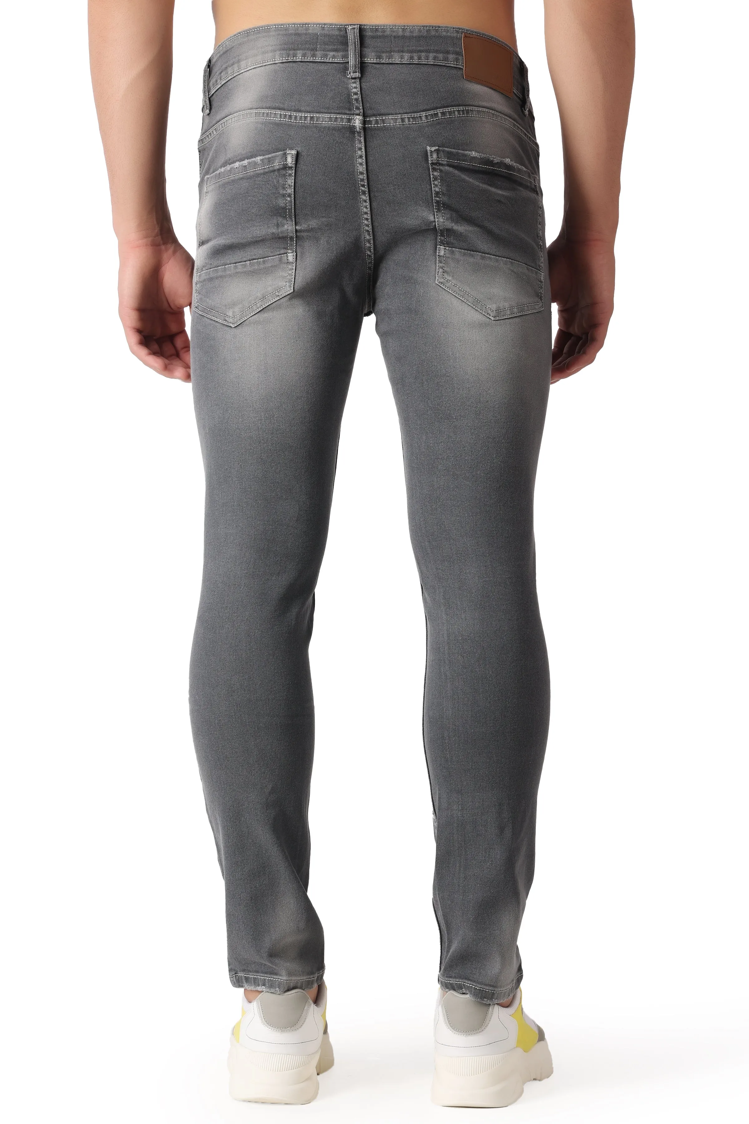 Pupil London Grey Tapered Fit Jeans