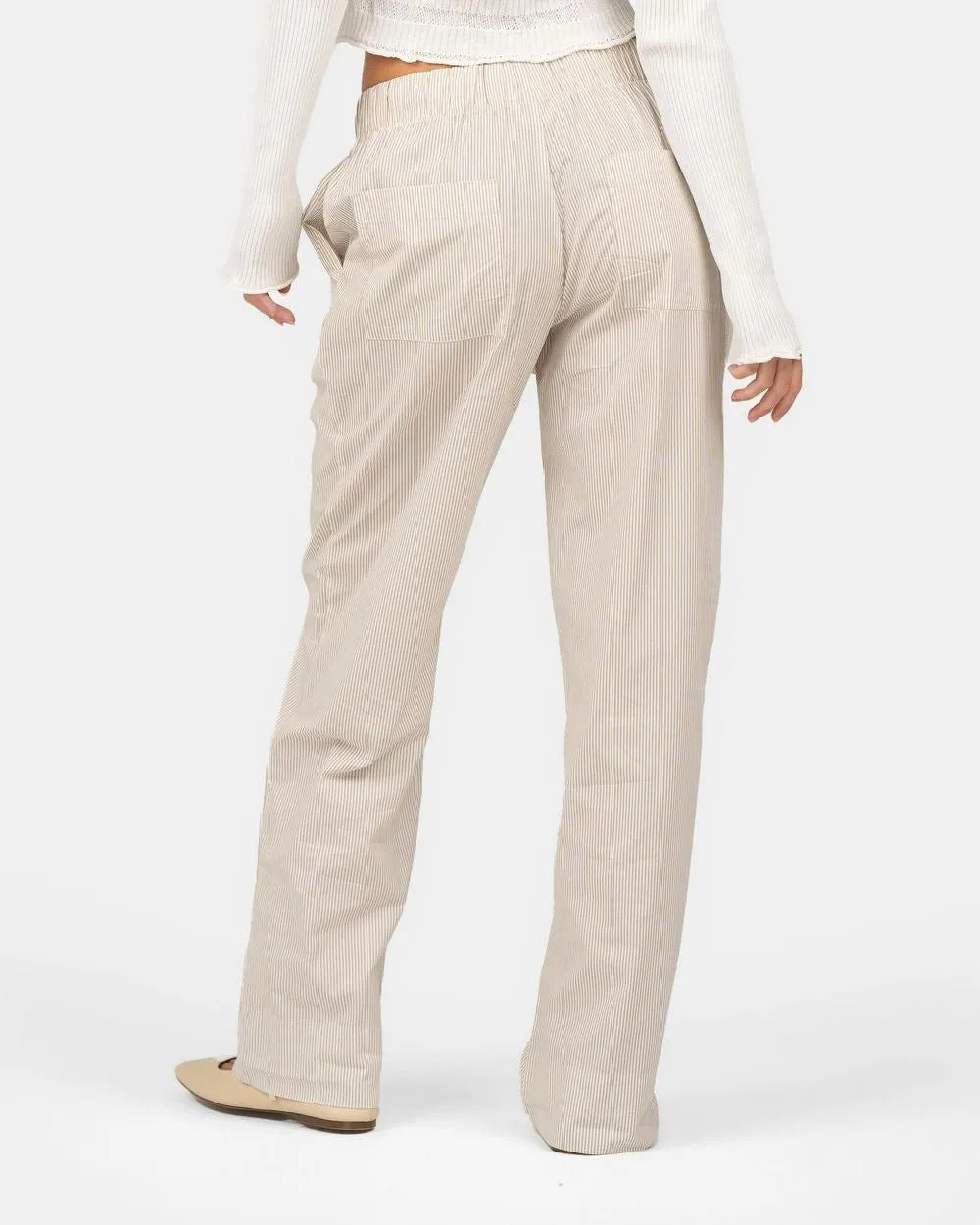 Pyjamas Pants Beige Striped