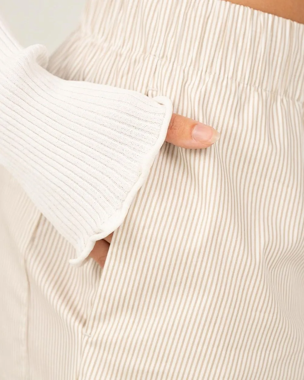 Pyjamas Pants Beige Striped
