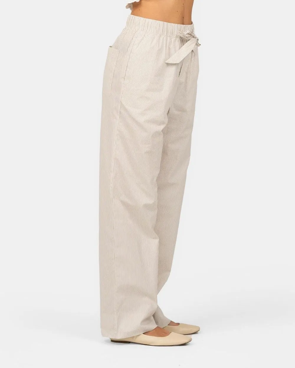 Pyjamas Pants Beige Striped