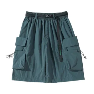 "Casual Cargo Belt Large Pocket" Shorts