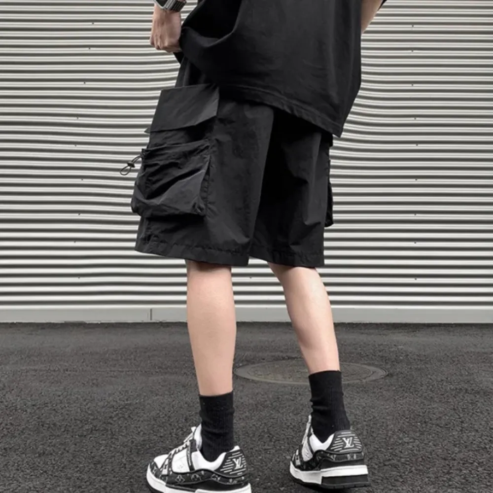 "Casual Cargo Belt Large Pocket" Shorts