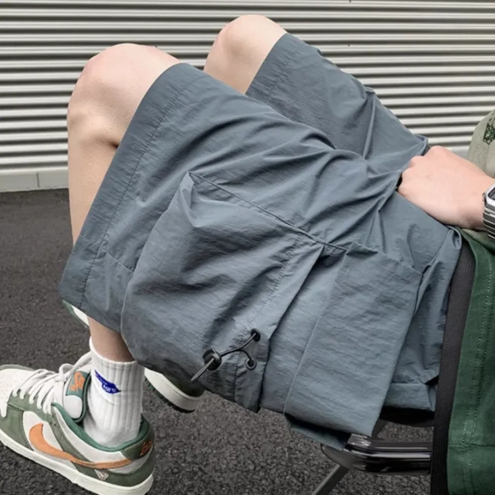 "Casual Cargo Belt Large Pocket" Shorts