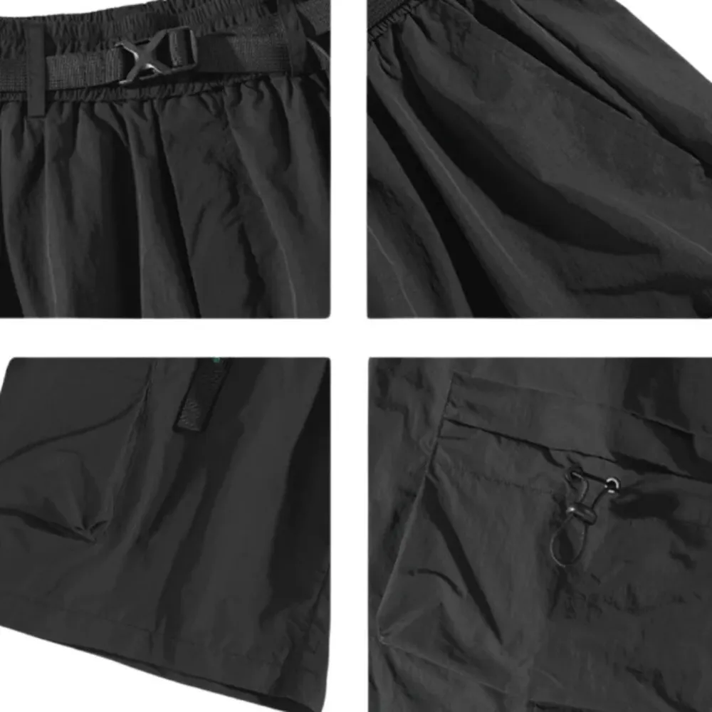 "Casual Cargo Belt Large Pocket" Shorts
