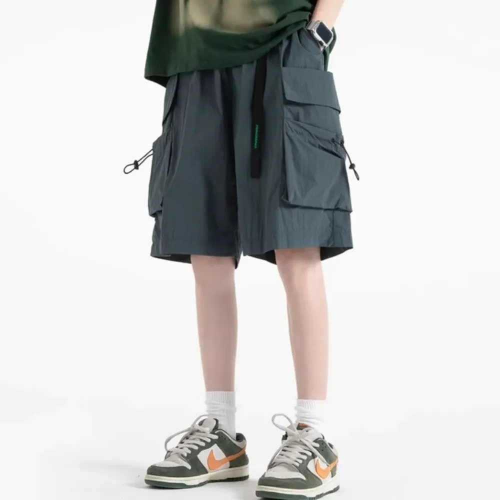 "Casual Cargo Belt Large Pocket" Shorts