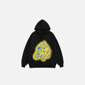 Rabbet Y2K Oversized Hoodie for Ultimate Streetwear Comfort
