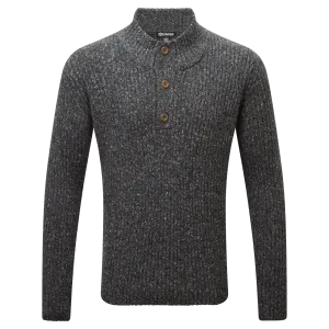 Ranga Button Mock Neck - Kharani Grey