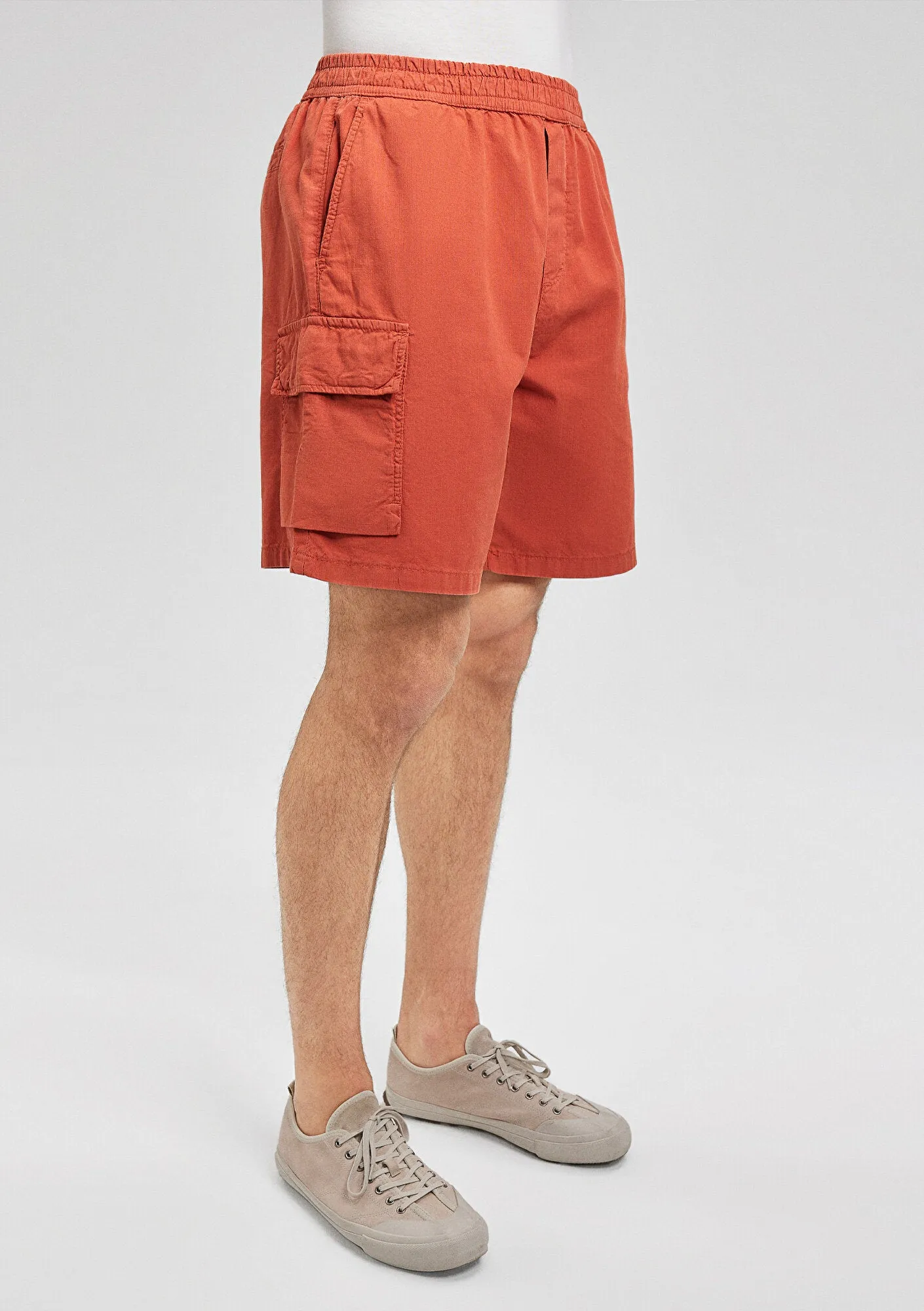 Red Cargo Shorts