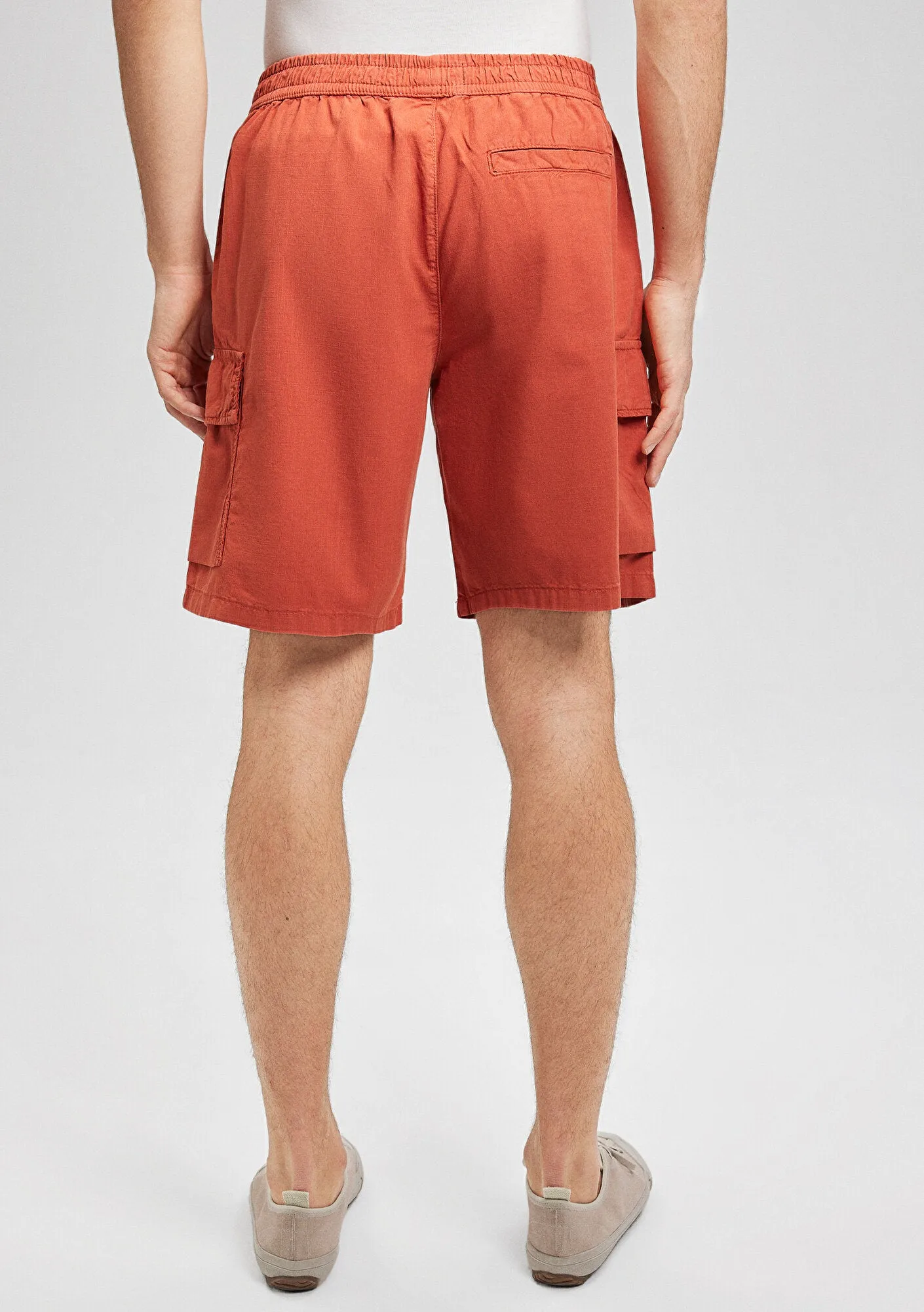 Red Cargo Shorts